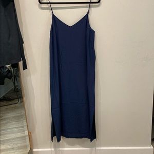 Madewell Silk Eva Side-Slit Slip Dress (Size 6)